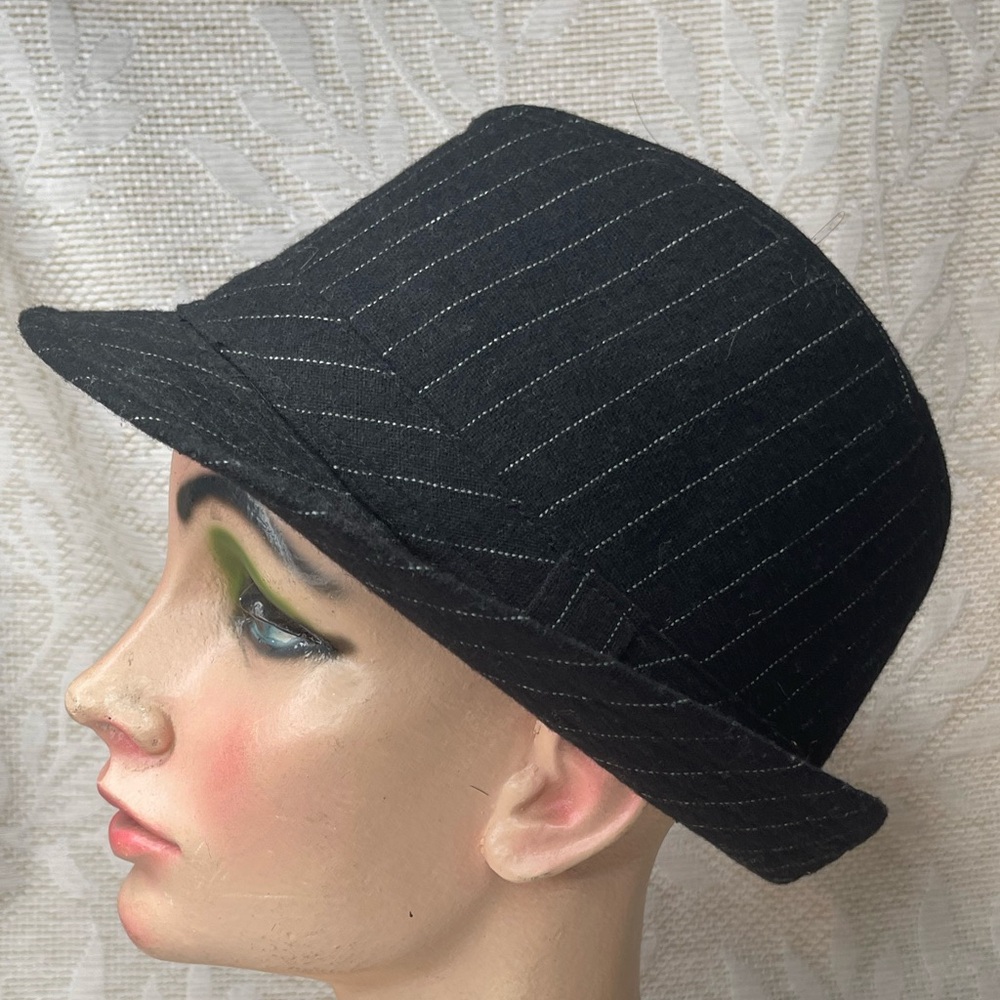 Black Pinstripe Men’s Fedora